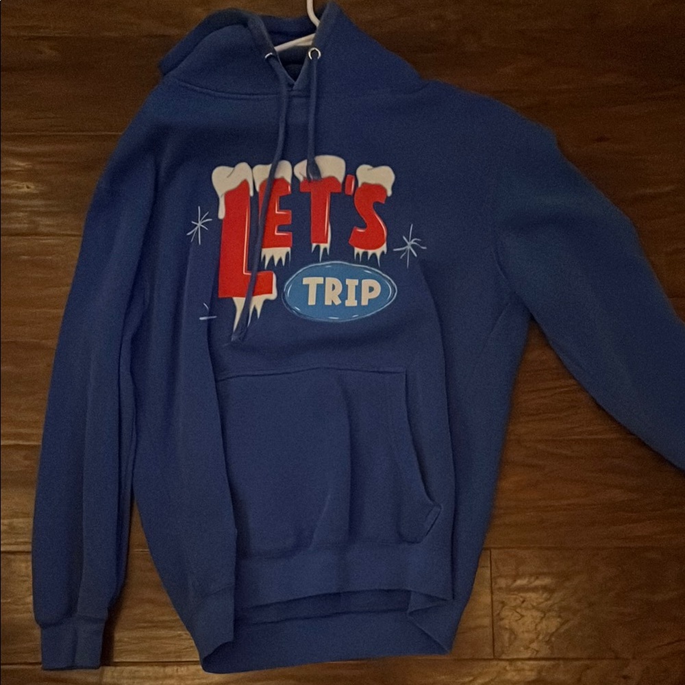 Blue Let's Trip Hoodie